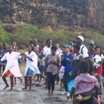 The whole time during Baptisms, the Believers on the beach were singing and shouting to God 