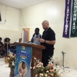 Paul sharing his testimony with the Church in Terra Branca